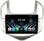 Магнитола для Chevrolet Cruze 2012-2015 (рамка серебро) - FarCar DX261M монитор 9" IPS на Android 13, 4+64Гб, CarPlay