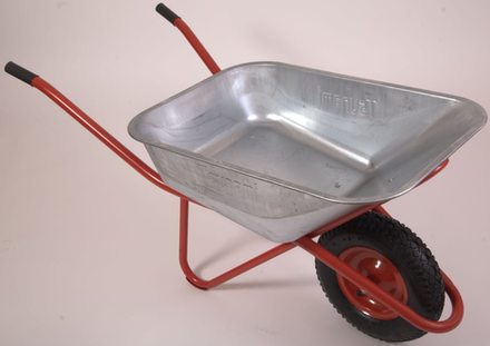 Тачка строительная одноколесная с пневмо-колесом Tsunami WB 191S 4.00-8