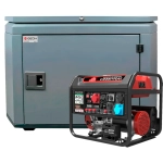 Генератор бензиновый SUNREKA G10000TFEAX с кожухом Geon 1200 RAL 7024
