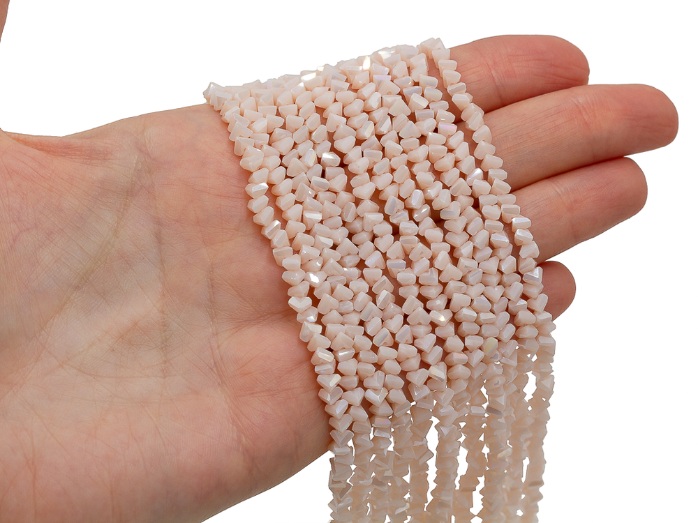 Нить бусин для украшений 4мм (ювелирное стекло)