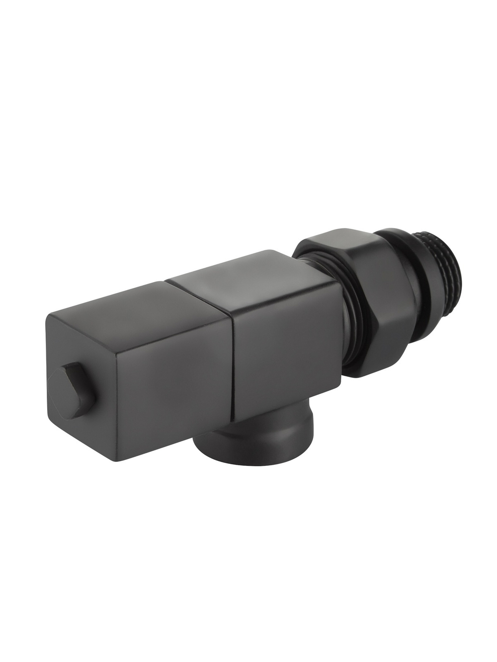 Набор дизайн-вентилей Royal Thermo CUBE, осевой (черный) 1/2"