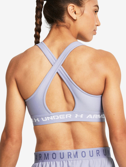 Женский топ бра Under Armour UA Crossback Mid Bra-PPL