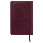 Ежедневник недатированный А5 (138х213 мм) BRAUBERG "Imperial", под гладкую кожу, 160 л., кремовый блок, бордовый, 123415