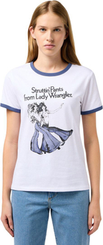 Футболка Wrangler RINGER TEE WHITE