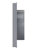 Выход стенной КФ фланец D100 жалюзи 150x150 ASA Gray ERA