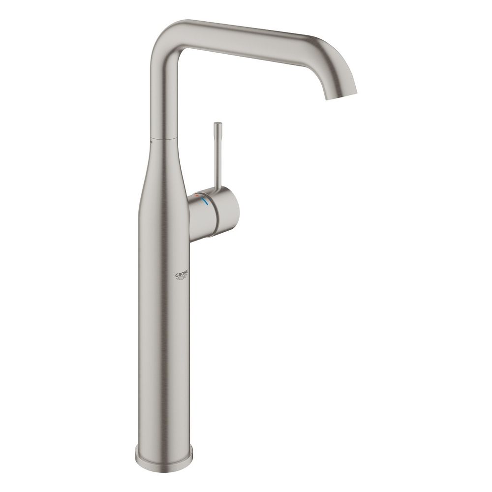 Смеситель однорычажный для отдельностоящей раковины GROHE Essence, размер XL, цвет Суперсталь, (24170DC1)