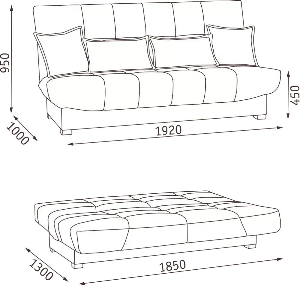 Диван Аккорд БД, АСМ-Элегант, г.Екатеринбург