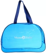 4927649 Сумка в роддом 30х45х20 ПВХ, цветная пленка, ручки рем. лента, цвет синий