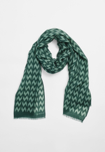 Шерстяной палантин SOROKONOZHKA GREEN 68х190