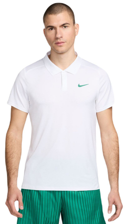 Теннисное поло Nike Court Dri-Fit Advantage Polo - white/malachite