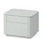 Тумба прикроватная Tammi 2 ящика ширина 50 см (светло-серый)