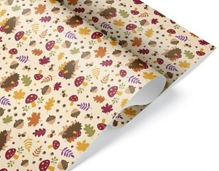 Упаковочная бумага 80гр (0,7*1 м) Осенняя пора
