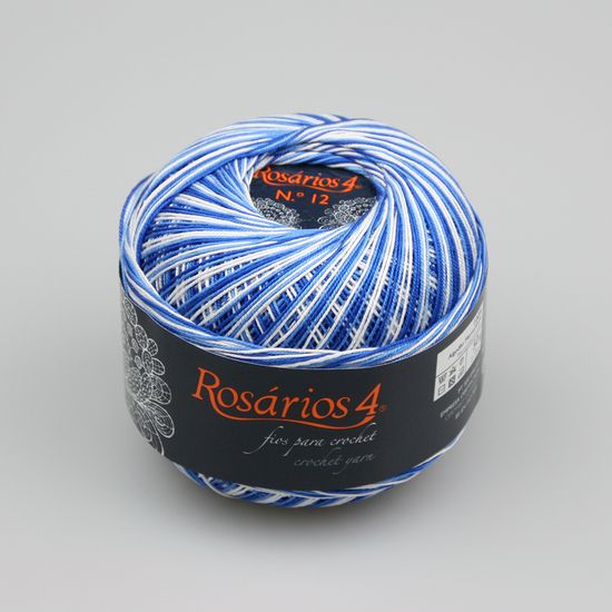 Пряжа ROSARIOS 4 Хлопок мерсеризованный принт № 12 (100% мерсеризованный хлопок)