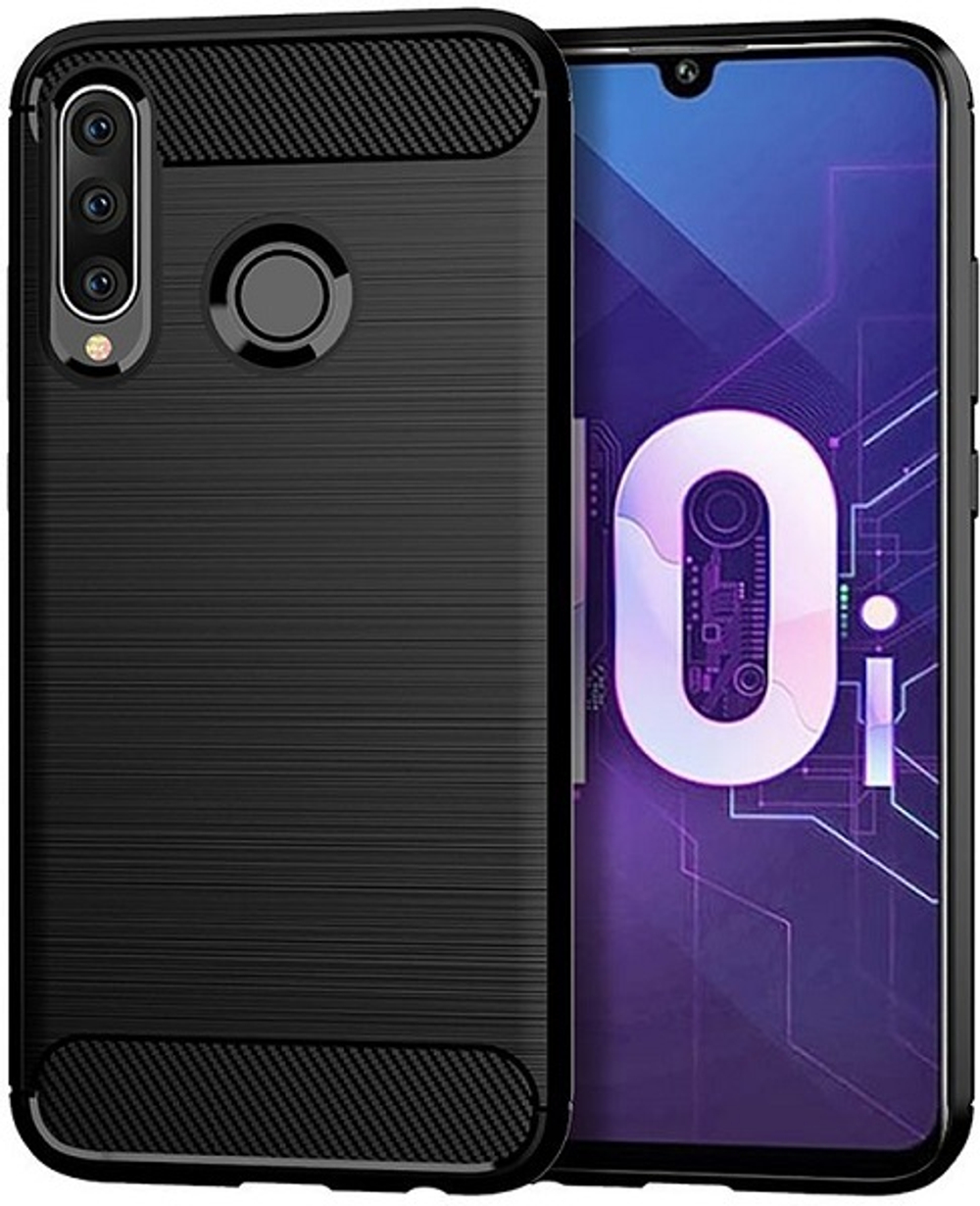 Чехол для Honor 10i цвет Black (черный), серия Carbon от Caseport