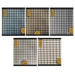 Тетрадь 48л., А5, линия, Alingar "Scotish cage. New"", скрепка, мелованый картон ( стандарт), блок офсет, 5 дизайнов в пленке т/у