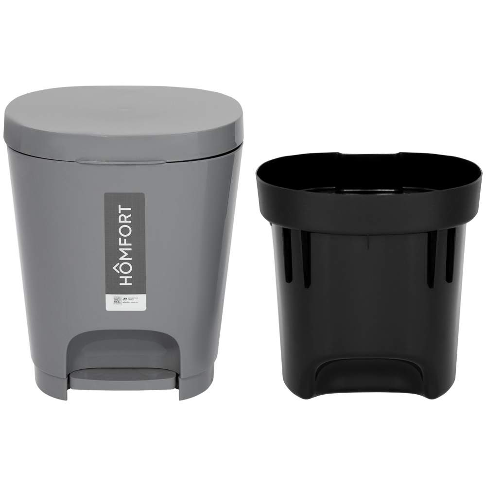 Контейнер для мусора 8л "Yuto", серый