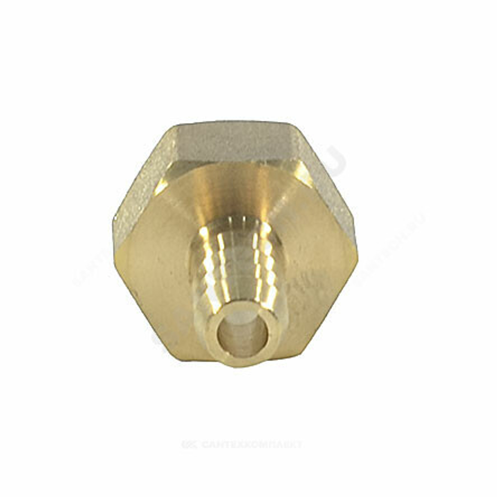 Переходник латунь неразъемный для шланга Дн 13х3/8" ВР SantechSystems