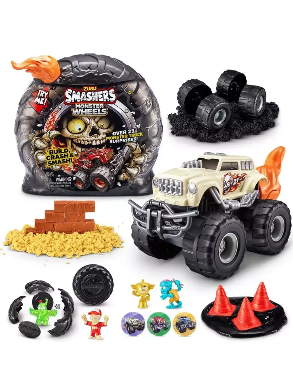 Набор игрушка сюрприз Zuru Smashers Monster Truck машинка