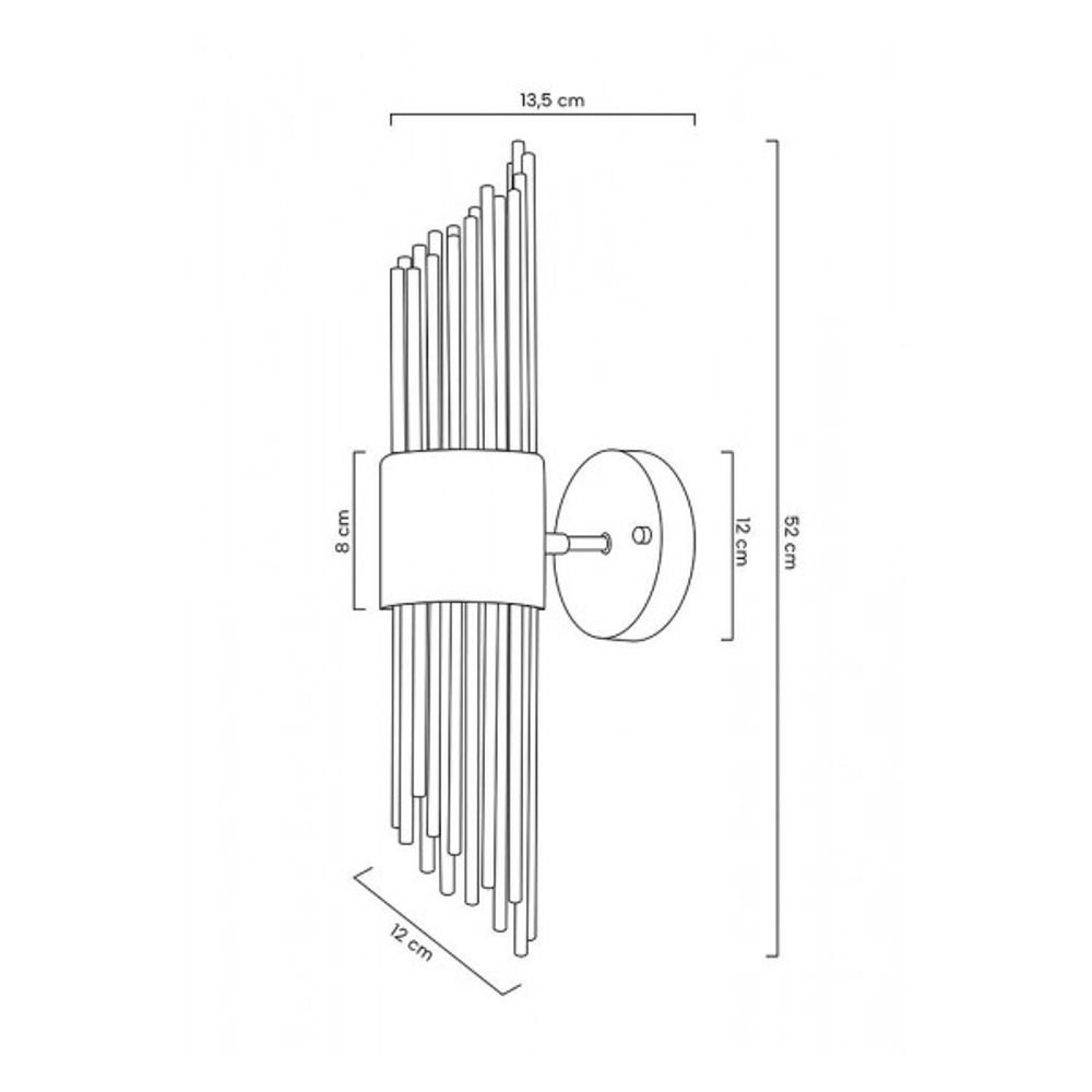 Настенный светильник B2562W-B gold