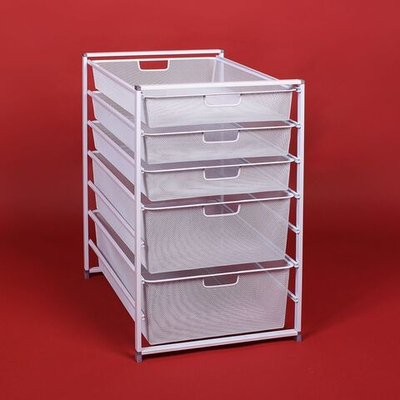 Полка универс, сталь, 7 секц, 43.5х54.5х75 см, Larvij, 06WH N