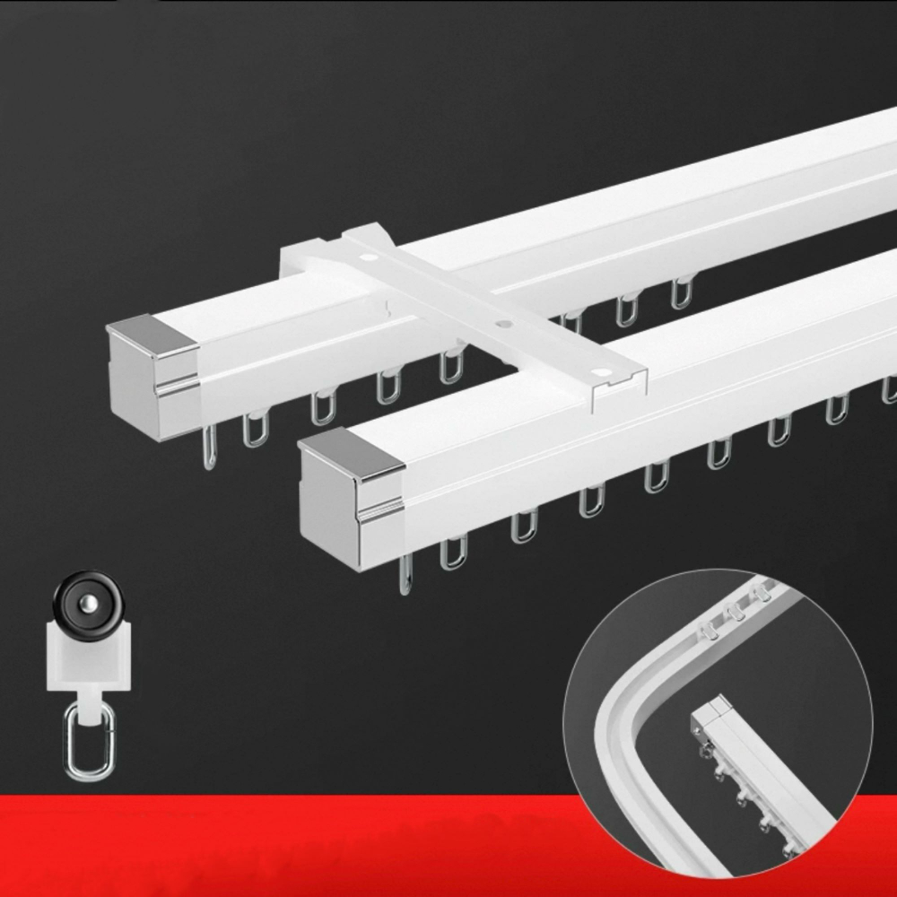 Гибкий карниз для штор, алюминиевый, потолочный/настенный