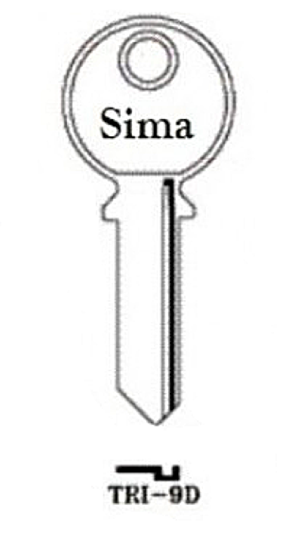 Заготовка английского ключа TRI-9D TL5 TRC51 TR6R TC62D  10400  КНР