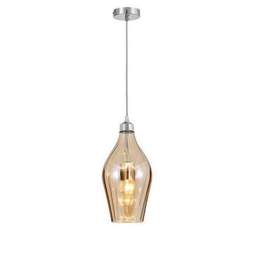 Подвесной светильник 1*E27 V000586 11058/1P Amber янтарный Piemonte Indigo