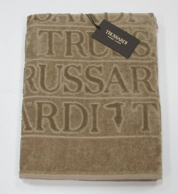 Полотенце 95x150 Trussardi Overlogo 002 Sand бежевое