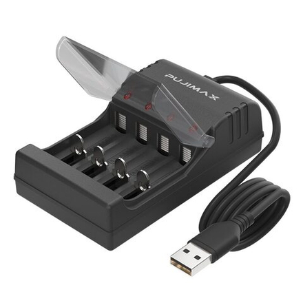 Зарядное от USB аккумуляторов 1.2В AA/AAA 4-слота PJ-N402U