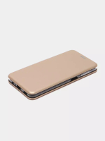 Чехол книжка Samsung A12/M12 с силиконовой вставкой Gold SparkleBook Re:Case