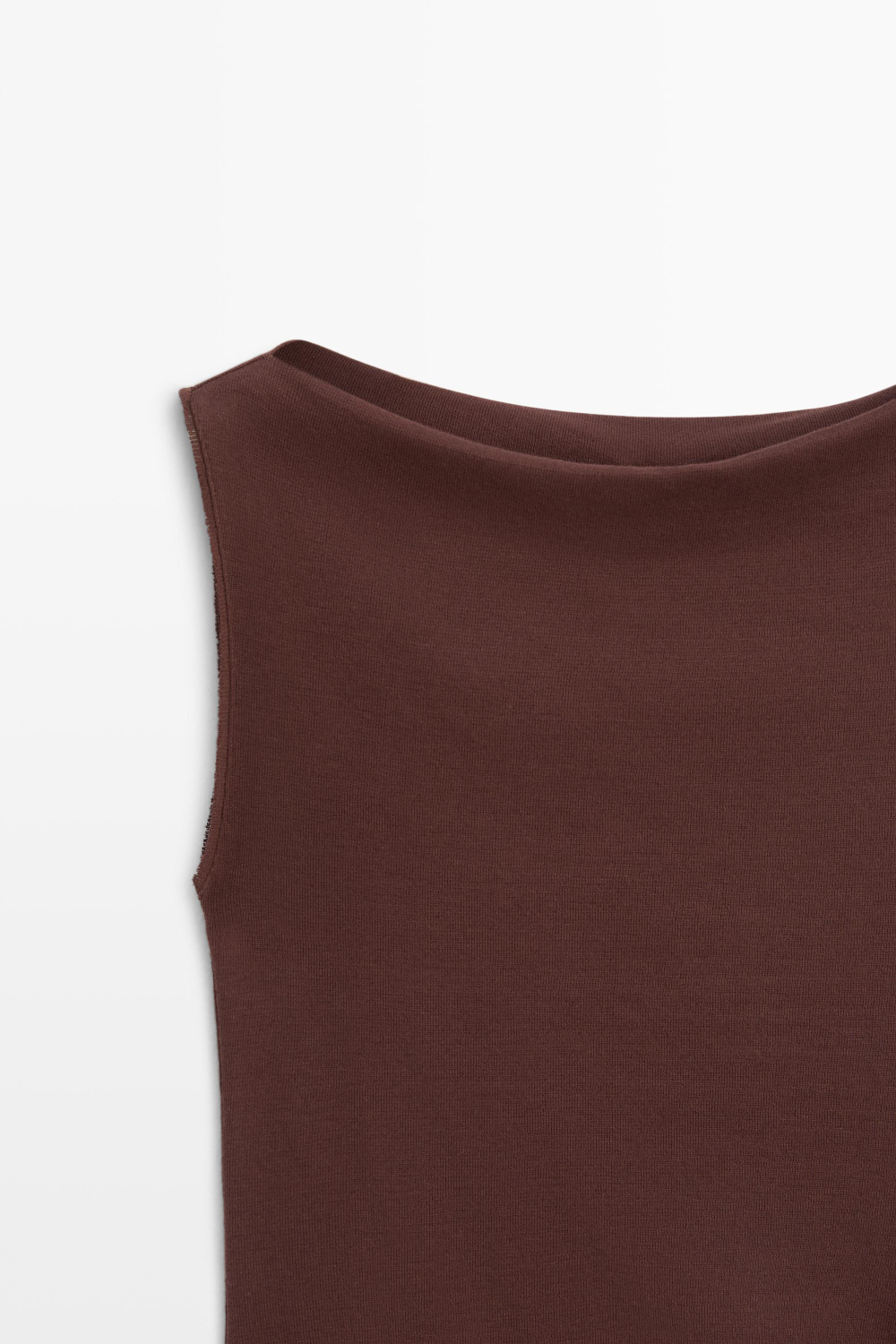 Massimo Dutti Топ из 100% хлопка, баклажанный