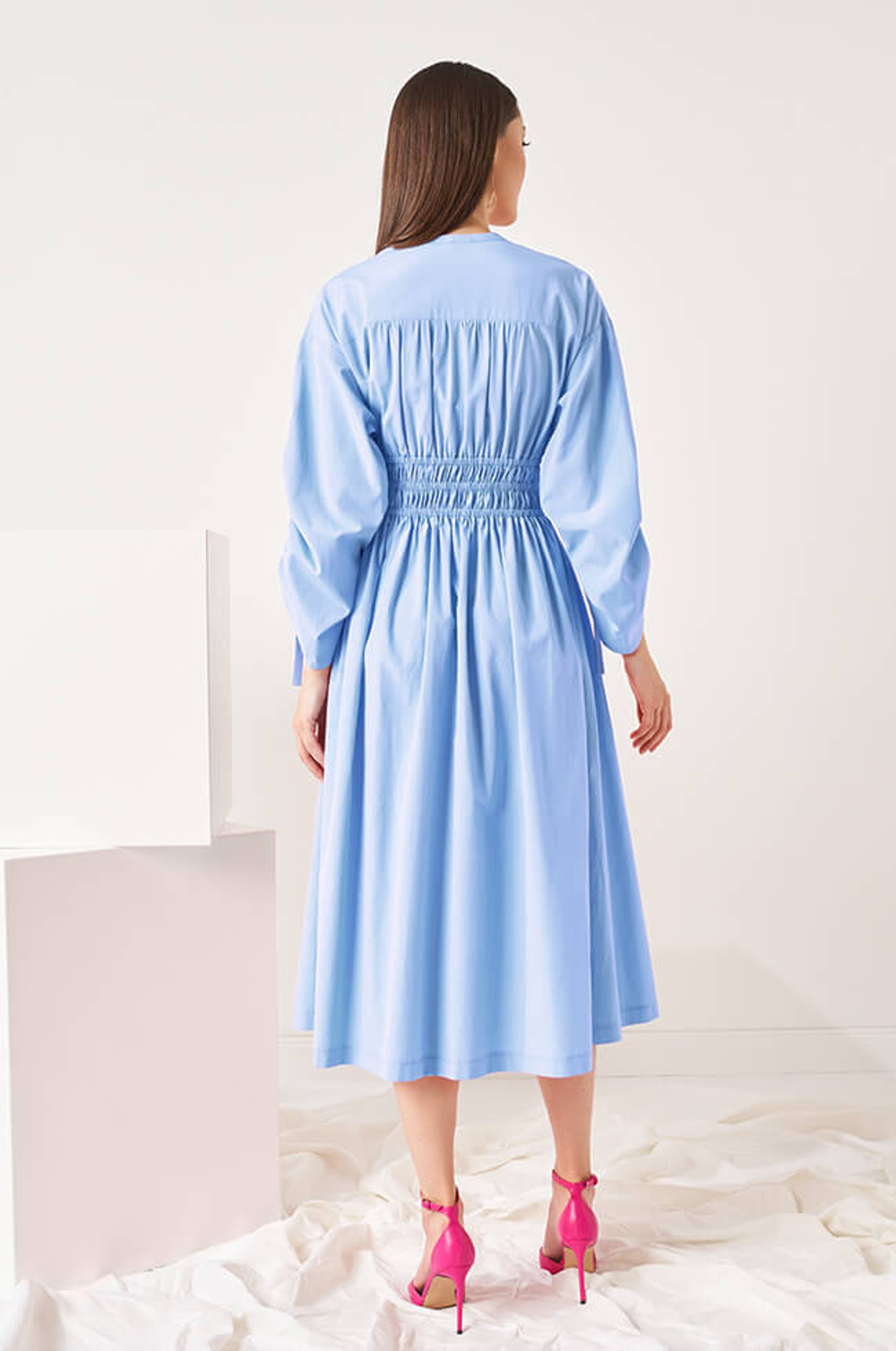 51461 Платье женское (голубой)