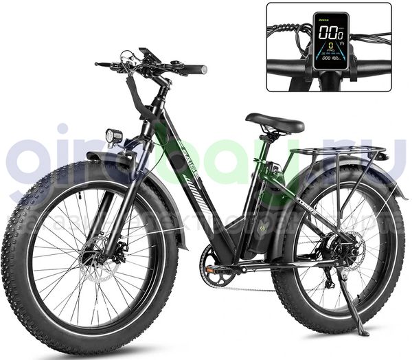 Электровелосипед Saige Lander S (48V/13Ah) - Чёрный фото №1