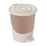 Ведро мусорное с педалью 26 л молочно-белыйшт