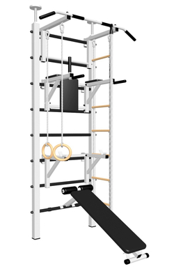 Шведская стенка Sv Sport враспор (Турник стандарт/Брусья/Стойка/Скамья/Канат/Кольца/Лестница)