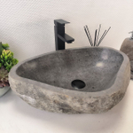 Раковина из речного камня RS-63683 (53*39*15) 0122