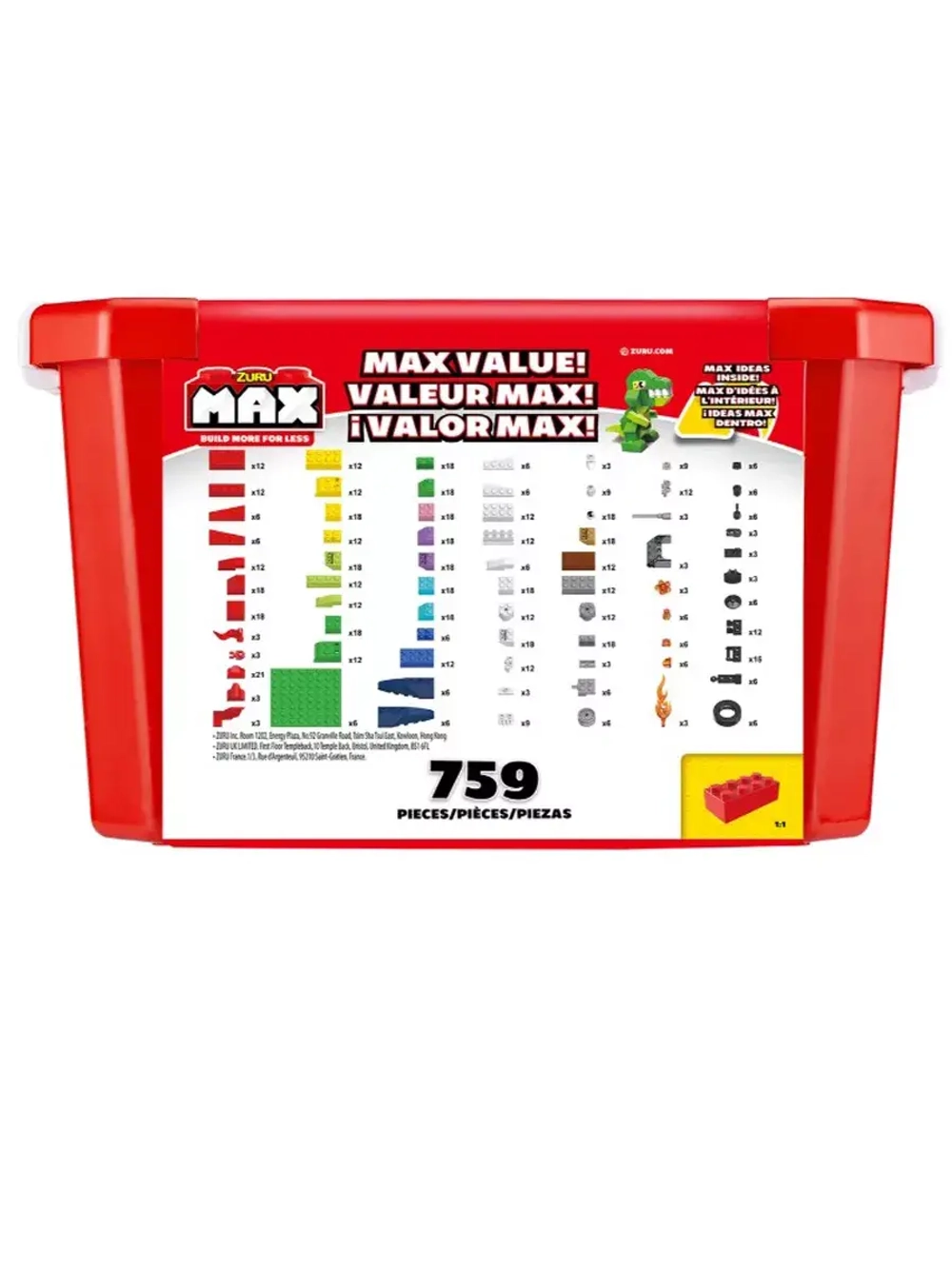Конструктор Zuru Max Build More 759 детали