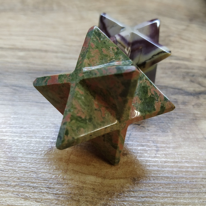 Меркаба, камень унакит, 50x50 мм