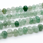 Авантюрин фриформ бусины, размер около 7-9 мм, цена за отрезок 9,5 см (1/4 нити)