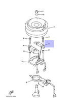 Катушка зажигания Yamaha 9.9/15лс (63V855200000)