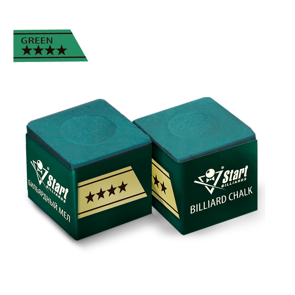 Мел Startbilliards 4 звезды зеленый (12шт)