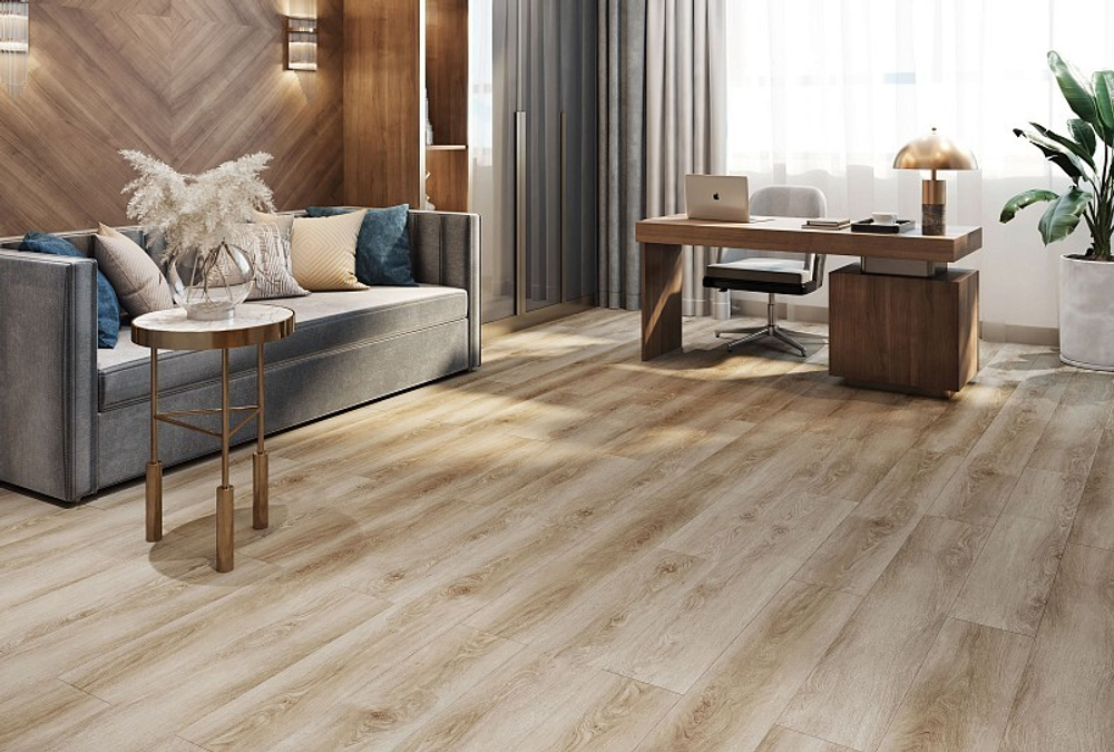 Каменно-полимерная плитка (SPC) Stronghold ELTZ 4V Дуб Аустерлиц - Магазин напольных покрытий в Екатеринбурге. MAXI ПОЛ