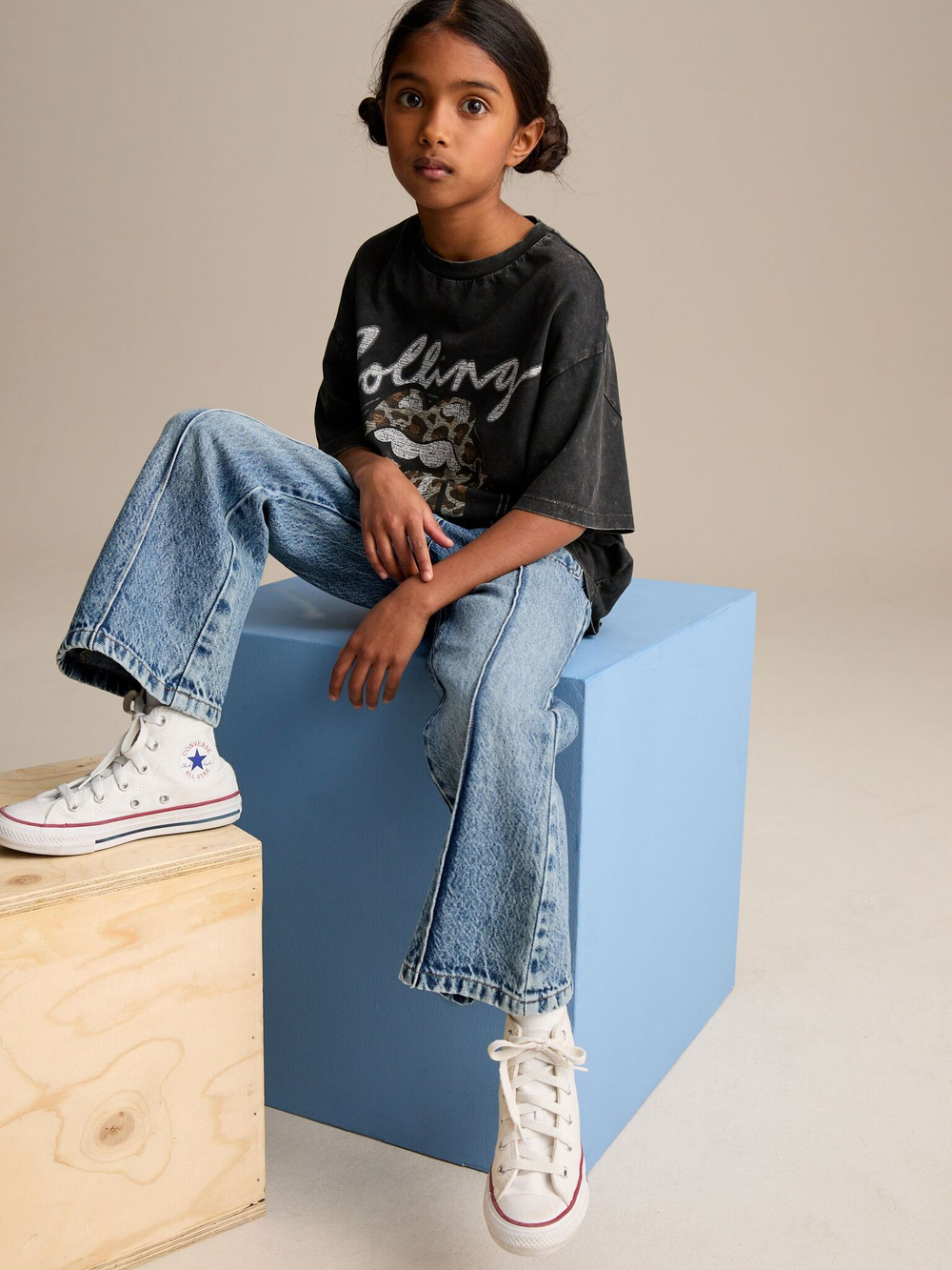 Джинсы для девочки Next E41-668, Синий