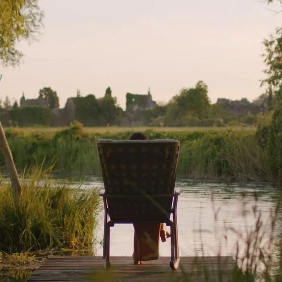 Кресло-качалка Folio темно-коричневое