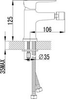 LEMARK Серия BASIS. Смеситель для биде – LM3608C