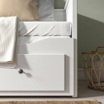 Кровать-тахта выдвижная двуспальная с ящиками КАНТРИ (IKEA HEMNES), 80х200, белый