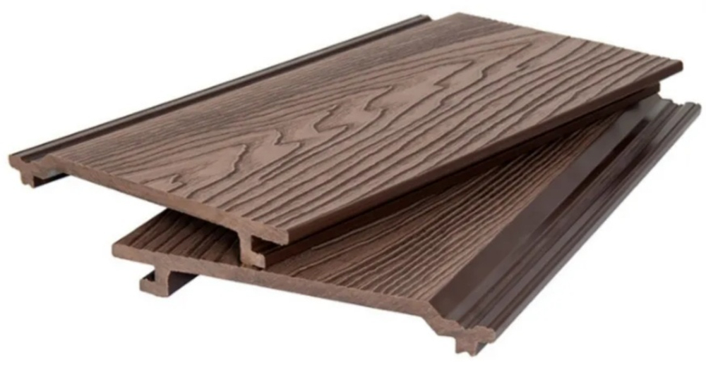 Фасадная панель ДПК 3D Коричневая Текстурированная 157*20*3000мм 0,471м2