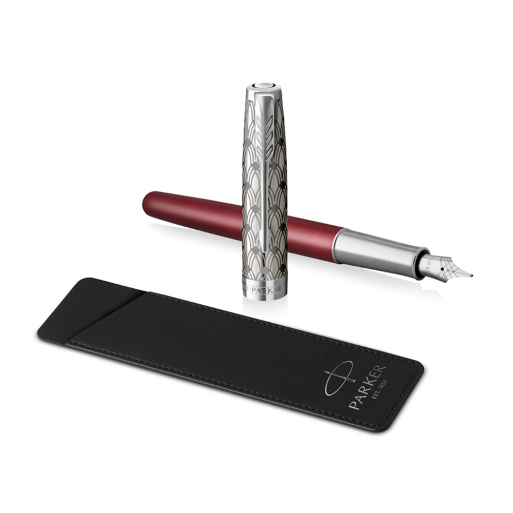 Перьевая ручка Parker Sonnet F + чехол из кожи