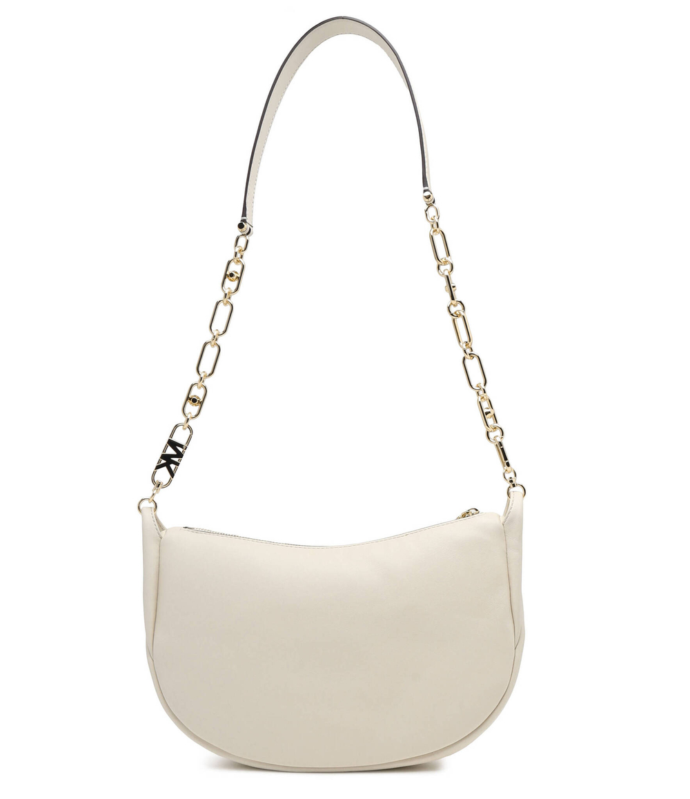 Кожаная сумка через плечо Michael Kors - кремовый(30H3G8NM3L)