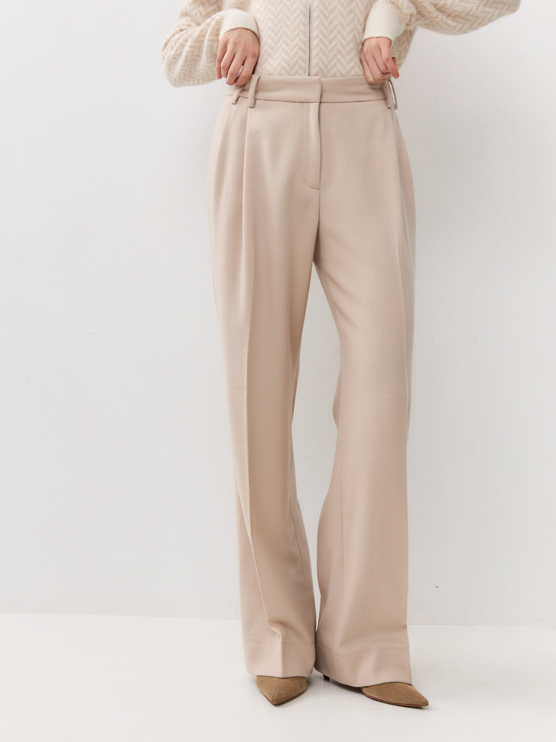 Брюки из шерсти и кашемира